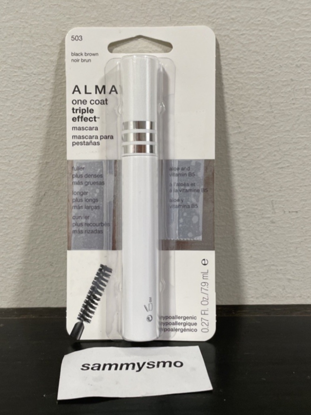 ALMAY One Coat Triple Effect Mascara, 503 BLACK BROWN